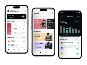 Fitness app screenshot
